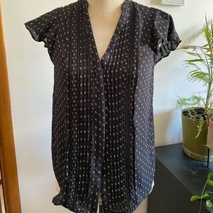 ⭕️2/20 H&M pleated printed shirt size S